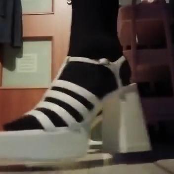 Goddess Avilla White Heels Shoes