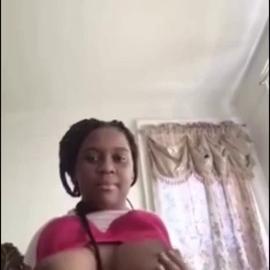 Ebony Flashing Big Boobs